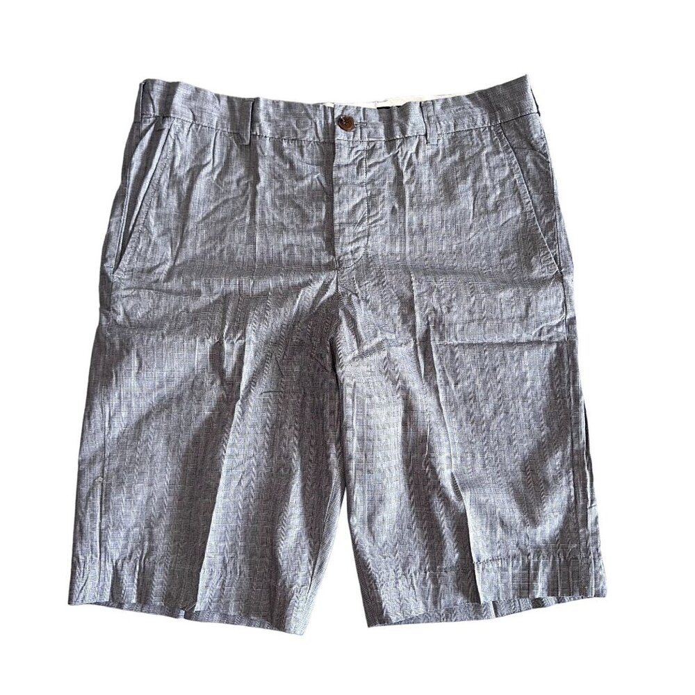 NWT French Connection Gunmetal Grey 100% Cotton Shorts Men's 34